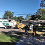 Tree Man Inc. crew performing professional tree and stump removal in Metairie, LA, safely clearing a residential property